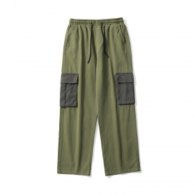 Штаны TXC Pants темно-зелёного цвета с серыми карманами 