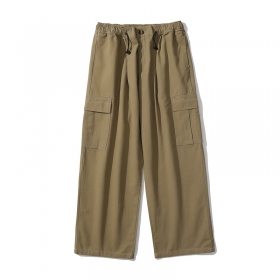Штаны TXC Pants цвета песочный хаки на резинке с карманами по бокам