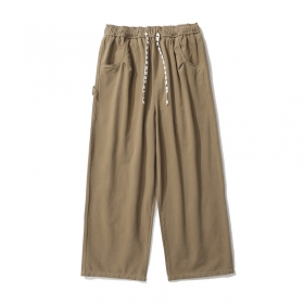 Штаны посочного цвета TXC Pants широкие без ширинки на верёвке