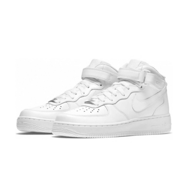 Nike Air Force Mid "Total White"