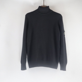 Stone Island свитер универсальной модели черного цвета с патчем