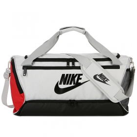 Спортивная сумка с логотипом Nike белая с ремнем через плечо 