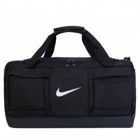 Nike Чёрная спортивная сумка с двумя карманами снаружи