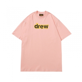 Полностью розовая просторная футболка от бренда DREW HOUSE