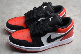 Кроссовки Air Jordan 1 Low PRM от Nike чёрно-красно-белого цвета