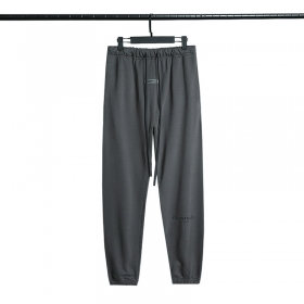 Модные серого цвета штаны ESSENTIALS FOG на резинке со шнурком