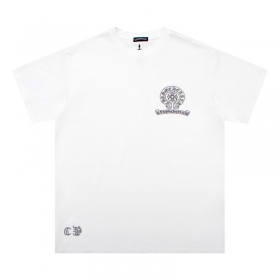 Удлинённая Chrome Hearts футболка с логотипом цвет-белый