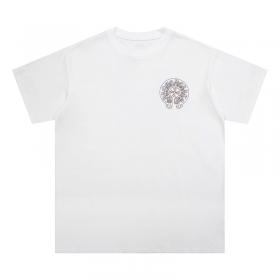 Фирменная белая футболка Chrome Hearts выполнена из 100% хлопка