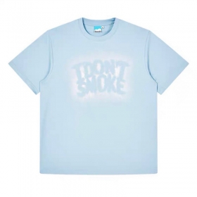 Небесно-голубая хлопковая от бренда Donsmoke футболка