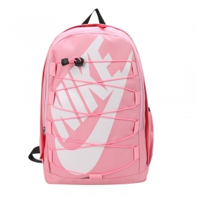 Универсальный женский розовый рюкзак Nike с затяжками спереди