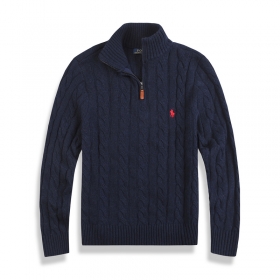 Оригинальное качество Polo Ralph Lauren свитер темно-синего цвета