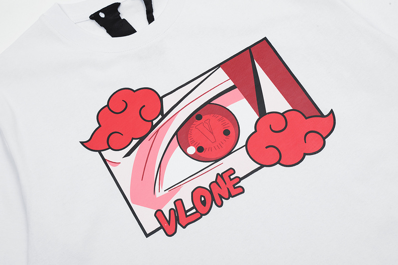 VLONE футболка белая в стиле "Аниме" выполнена в стиле оверсайз