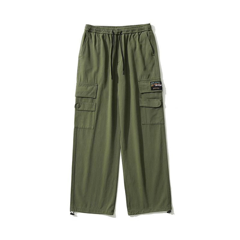 Джоггеры базовые TXC Pants цвета зелёный хаки с боковыми карманами