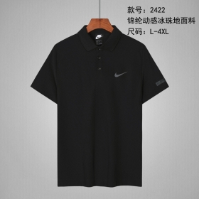 Чёрное базовое футболка поло Nike прямого кроя с воротником