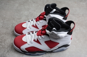 Мужские кроссовки Nike красно-белого цвета, модель Air Jordan 6.