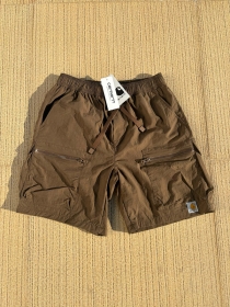 Повседневные на резинке с завязками шорты Carhartt цвет-коричневый