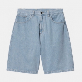 Классического кроя широкие голубые от бренда Carhartt джинсовые шорты