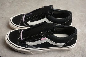 Чёрные кеды Alyx x Vans Vault OG Style 36 с нежно-розовыми шнурками