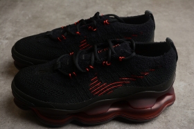 Чёрные-красного цвета кроссовки Nike Air Max Scorpion FK