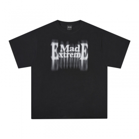Чёрная с белым лого Made Extreme футболка со спущенной линией рукава