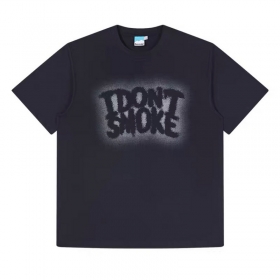 Чёрная Donsmoke футболка с логотипом и короткими рукавами