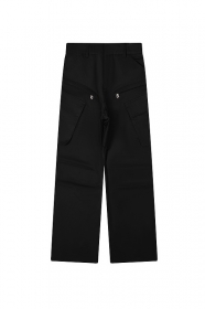 Трендовые DYCN штаны в черном цвете с большим карманом
