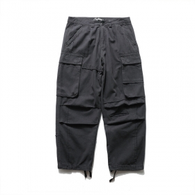 Тёмно-серые 100% хлопковые брюки-карго PMGO с карманами на кнопках