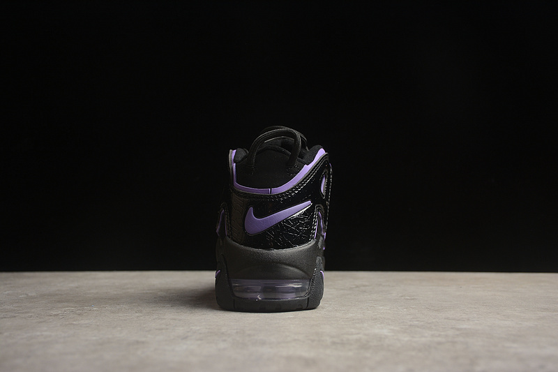 Чёрные Nike Air More Uptempo 96 кроссовки с высокой подошвой