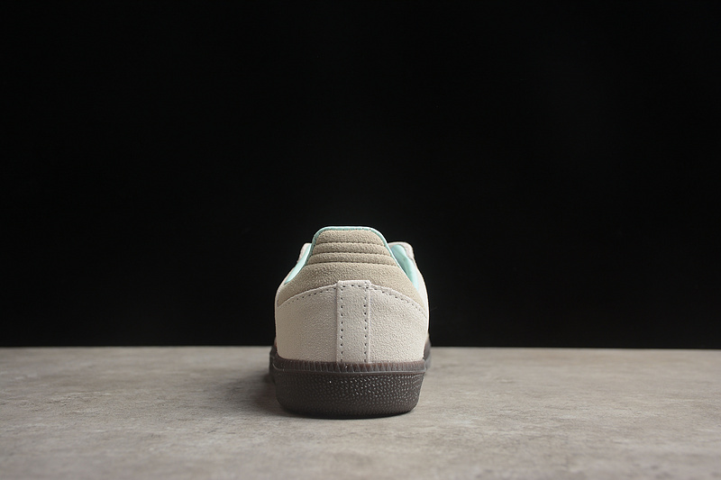 Кремовые Adidas Samba OG кроссовки из натуральной замши
