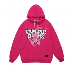 Худи VAMTAC розового цвета с логотипом на передней части