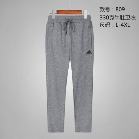 Штаны Adidas спортивные серого цвета прямого покроя