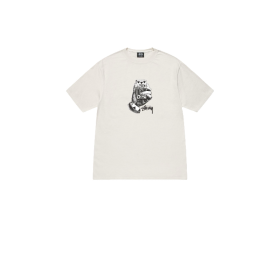 Белого цвета футболка Stussy с принтом "колода карт"