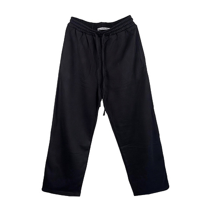 Acne Studios штаны на резинке в черном цвете прямого кроя