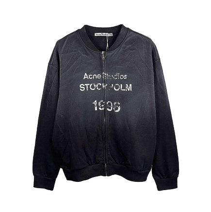 Бомбер Acne Studio черного цвета с длинным рукавом