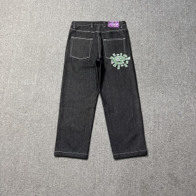 Брендовые ADWYSD джинсы с удобной посадкой в черном цвете
