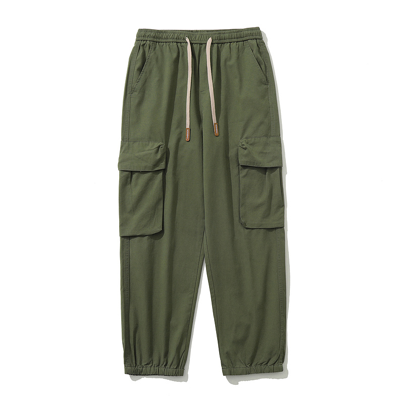 Джоггеры TXC Pants темно зелёного цвета с накладными карманами