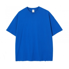 Синяя плотная потёртая футболка ARTIEMASTER