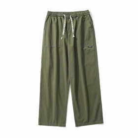 Хаки-зеленого цвета штаны от бренда TXC Pants из хлопка