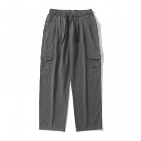 Серые брюки-карго от бренда TXC Pants с большими карманами