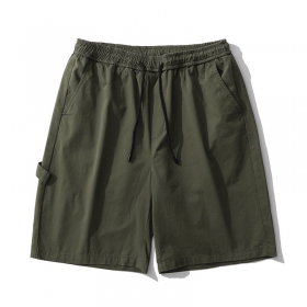 Шорты TXC Pants хлопковые тёмно-зелёного цвета с подвязкой