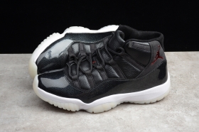 Чёрные лакированные кожаные кроссовки Nike Air Jordan 11 Retro