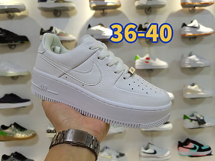 Total White кроссовки Air Force кожа