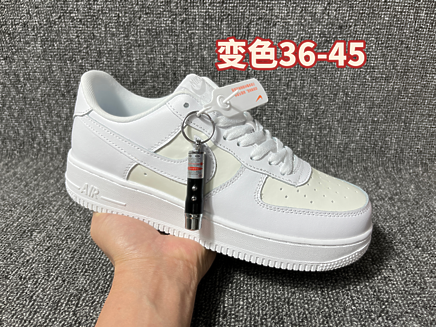 Total White кроссовки Air Force кожа