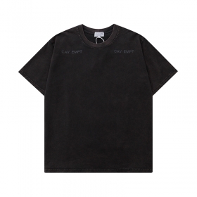 Базовая черная футболка Cav empt с большим цветным принтом