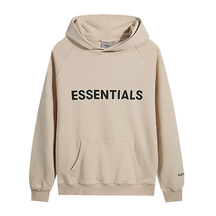 Худи бежевое ESSENTIALS FOG из качественного хлопка