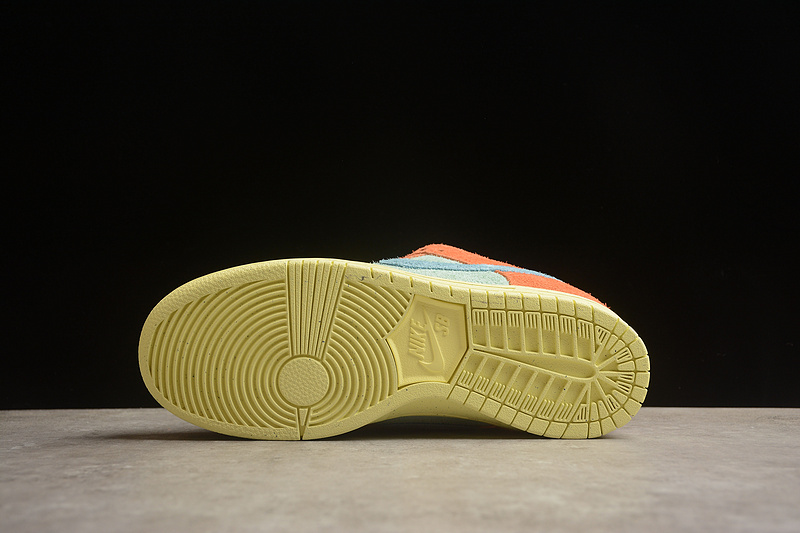 Оранжево-мятные качественные кроссовки Nike SB Dunk Low