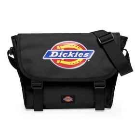 Модная чёрная сумка через плечо Dickies с пластиковыми застёжками 