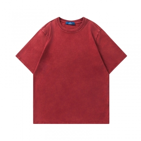 Красная комфортная футболка с коротким рукавом TIDE EKU