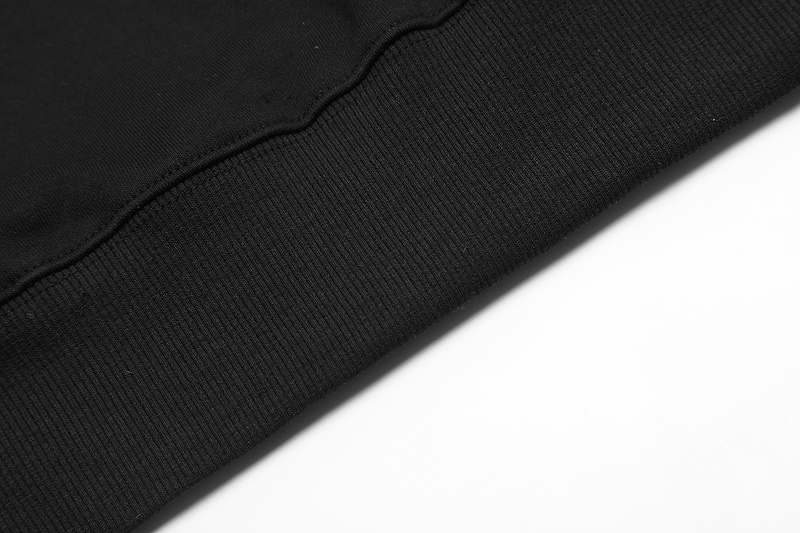 Чёрное худи оверсайз с фирменным логотипом на спине VLONE 