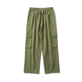 Штаны бренда TXC Pants хаки-зеленого цвета с большими карманами